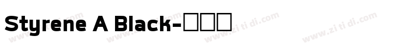Styrene A Black字体转换